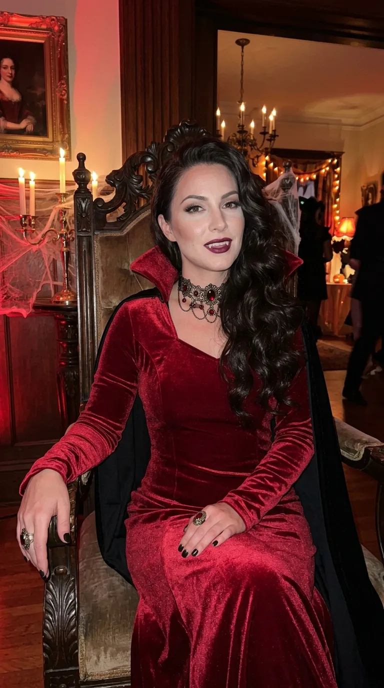 Vampire Queen Halloween Costume Portrait