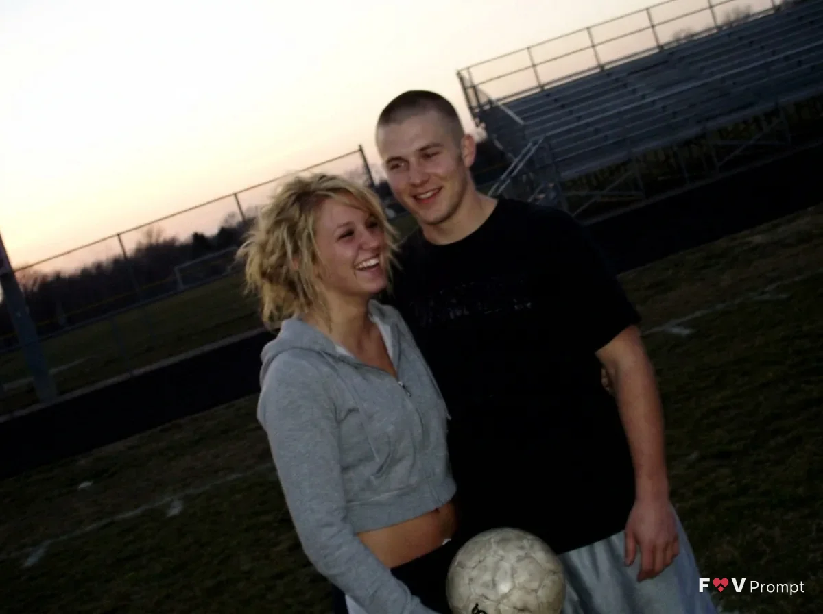 VGA Phone Couple Photo At Sunset