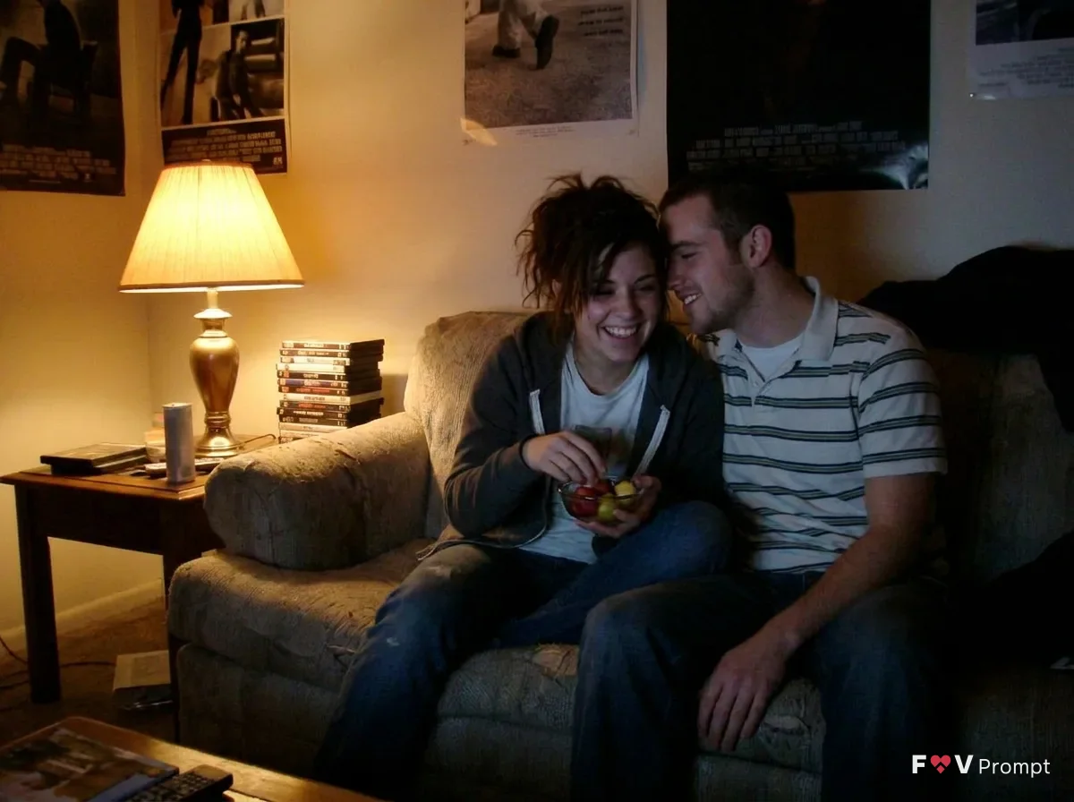 Warm 2000s Webcam Couple Still