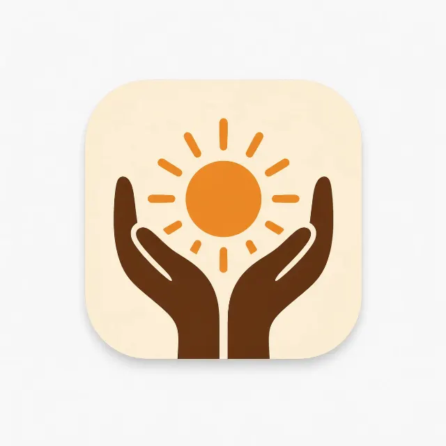 Warm Gratitude Journal App Icon
